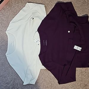 Set of 2 NWT Talbot's long sleeve tees